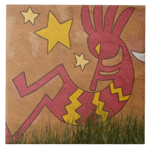 EUA, Novo México, Papais noeis Fe. Mural de pared