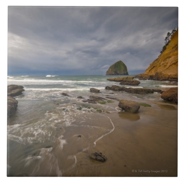 EUA, Oregon, condado de Tillmook, praia com (Frente)