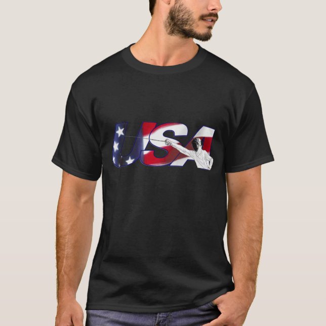 EUA que cercam - camisa preta (Frente)