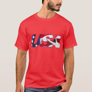 EUA que cercam - camisa vermelha