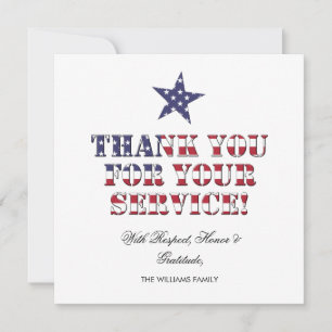 EUA Stars and Stripes Agradeço pelo seu serviço