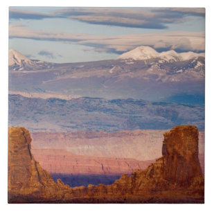 EUA, Utah. Paisagem das Montanhas La Sal a partir