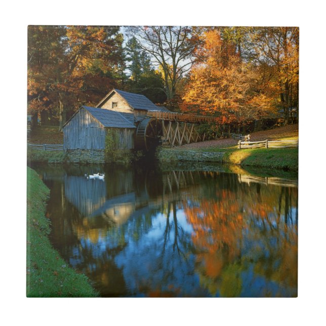 EUA, Virgínia, Blue Ridge Parkway, Mabry Mill (Frente)