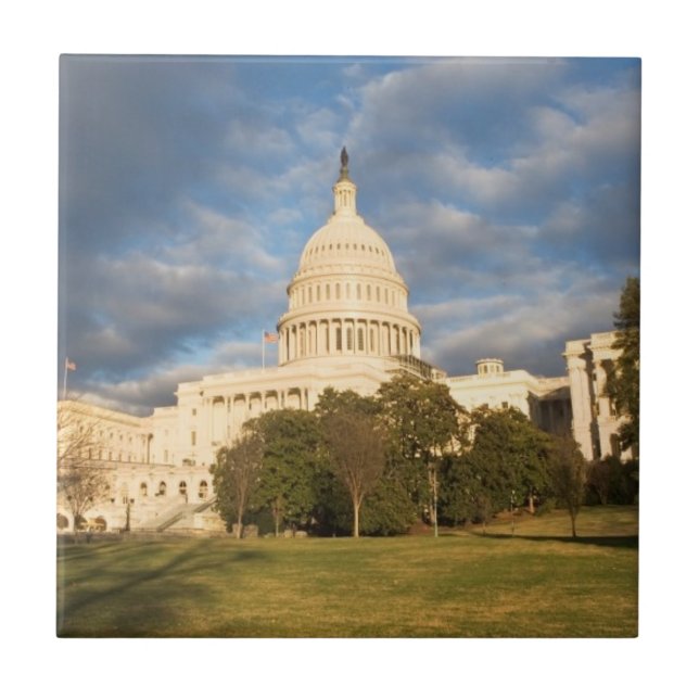 EUA, Washington DC, construção do Capitólio (Frente)