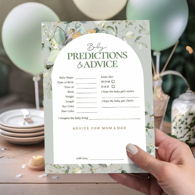 Eucalipto Botânico Predições e Cartão de Aviso (Criador carregado)