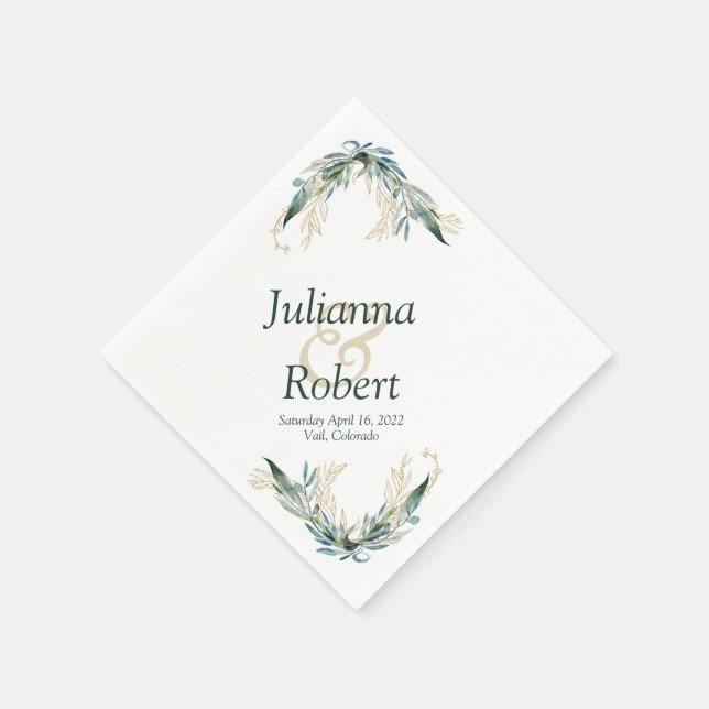 Eucalipto e guardanapos de ouro (Canto)