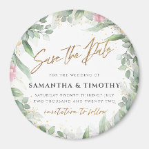 Eucalipto e Imã salve a data Floral Rosa