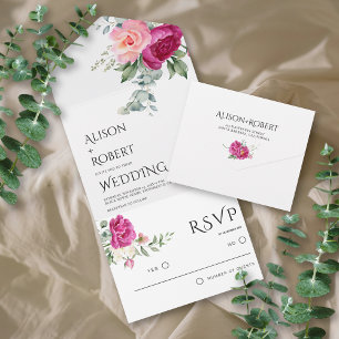 Eucalipto elegante, casamento de flores rosa-rosa