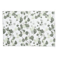 Eucalipto moderno deixa padrão branco verde