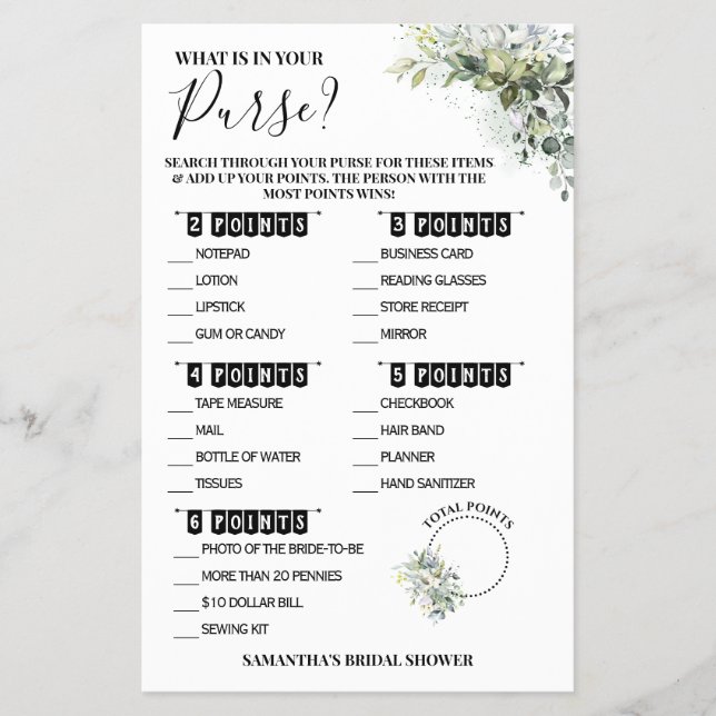 Eucalipto O que está no seu Cartão de Jogo de Chá (Frente)