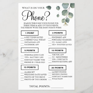 Eucalipto O que há no seu cartão de Chá telefô