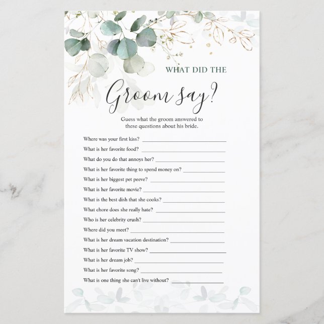 Eucalipto O QUE O NOIVO DISSE JOGO (Frente)