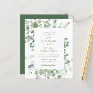 eucalipto quadro verde convite para casamento