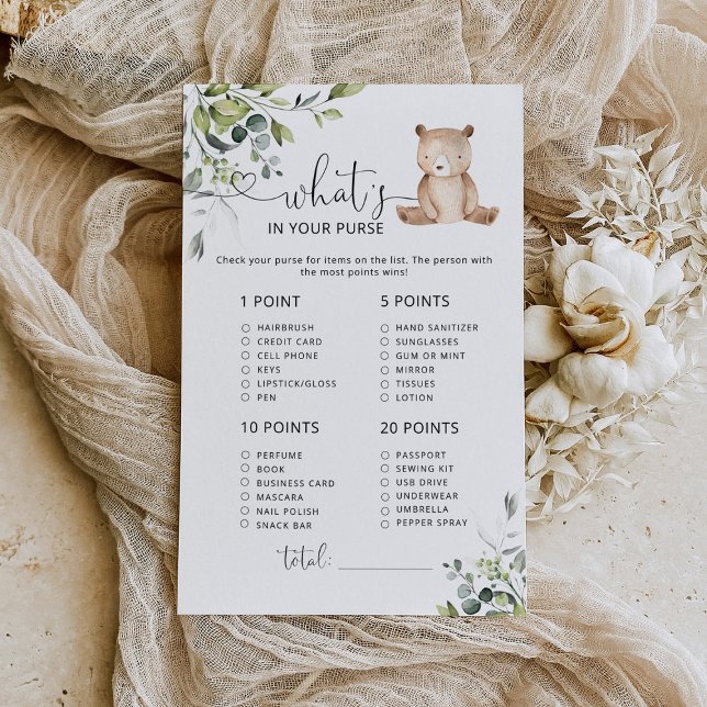 Eucalipto urso O que tem no seu jogo de bolsa (Criador carregado)