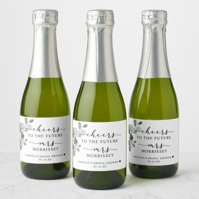 Eucalipto Verde Brinde Favor de Chuveiro de Noiva (Garrafas)