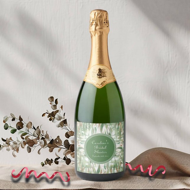 Eucalipto Verde Dourado Brilho Folhas Chá de Noiva (Criador carregado)