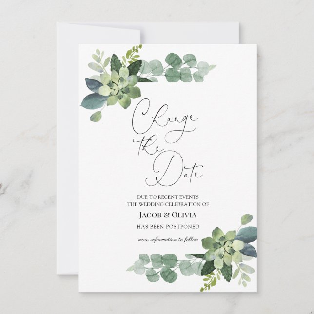 Eucalyptus adiou o anúncio de casamento (Frente)