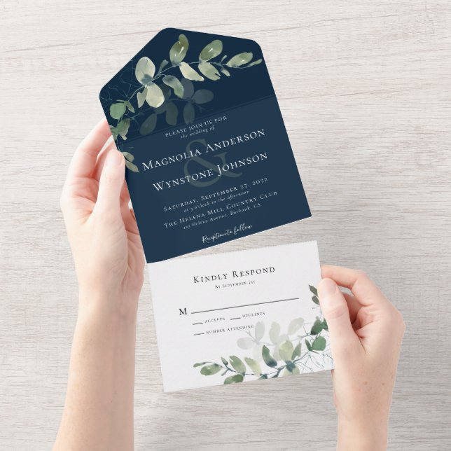 Eucalyptus Ampersand Chic Wedding (Tearaway)