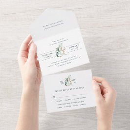 Eucalyptus Ampersand Dourado Casamento Verde
