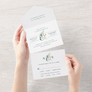 Eucalyptus Ampersand Dourado Casamento Verde