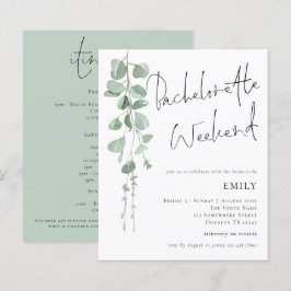 Eucalyptus Bachelorette Convite Fim de Semana