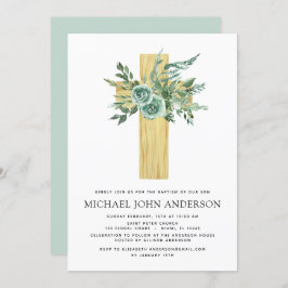 Eucalyptus Baptism Greenery Convite