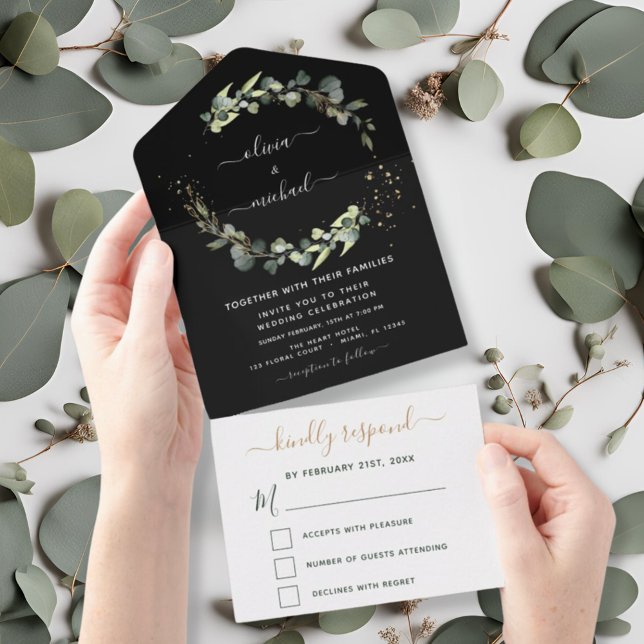 Eucalyptus Black Greenering Casamento Elegante Mod (Criador carregado)