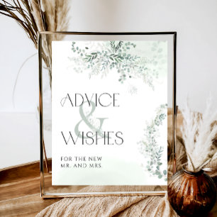 Eucalyptus Botanal Bridal Advice & Deseja Poster