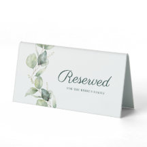 Eucalyptus Botanical Wedding Family Reservado