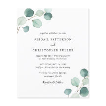 Eucalyptus - Convite para Casamento de Orçamento