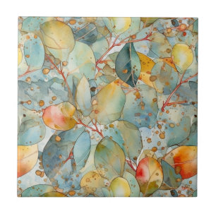 Eucalyptus deixa Azulejo