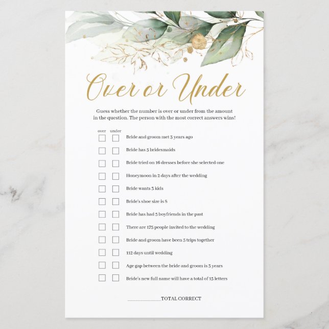 Eucalyptus deixa folhagem sobre ou sob jogo (Frente)