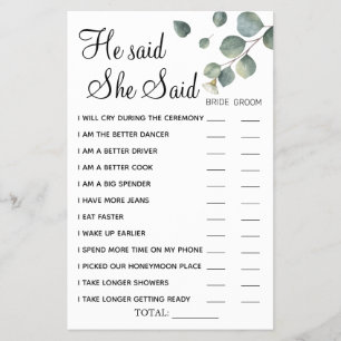 Eucalyptus disse que disse cartão de chá