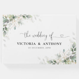 Eucalyptus Dourado Floral Greenery Livro de Convid