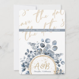 Eucalyptus Dourado Glitter - Código 01 Convite