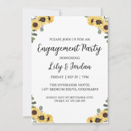 Eucalyptus em convites para festas de noivado