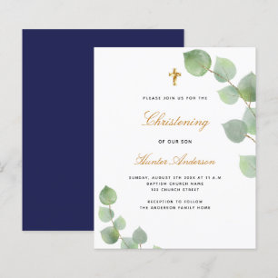 Eucalyptus - eucalipto - convite azul