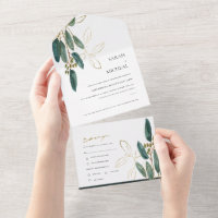 EUCALYPTUS FOLIAGE DOURADO VERDE WATERCOLOR DE CAM