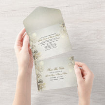 Eucalyptus Foliage Wedding Shiny Dourado com Aquar