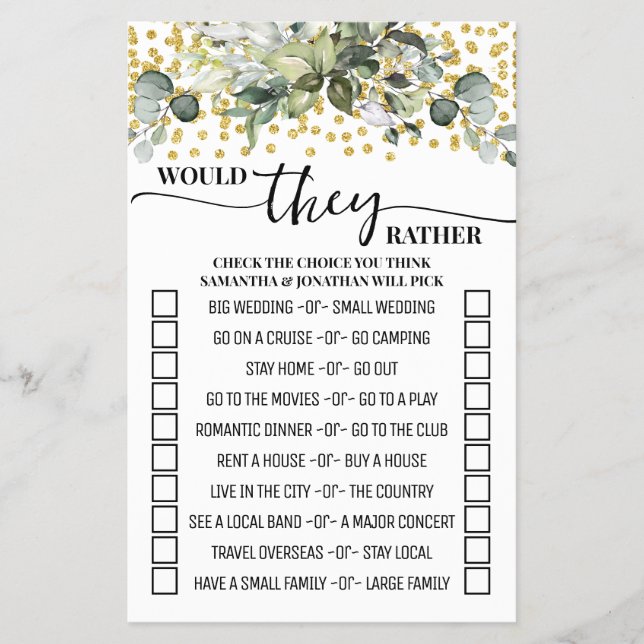 Eucalyptus Gold Iria Eles Prejudicar O Cartão De J (Frente)