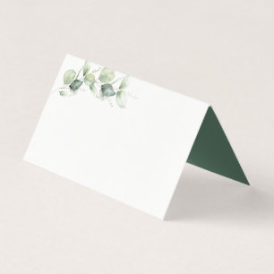 Eucalyptus Greenery Cartão de Casamento Minimalist