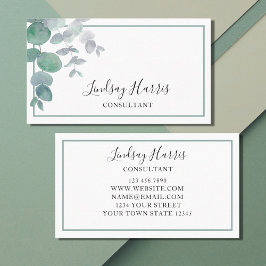Eucalyptus Greenery Cartão de visita