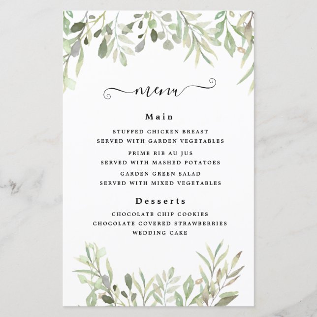 Eucalyptus Greenery Casamento Simples (Frente)