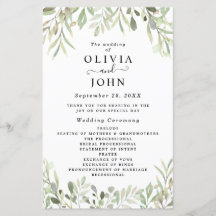 Eucalyptus Greenery Casamento Simples