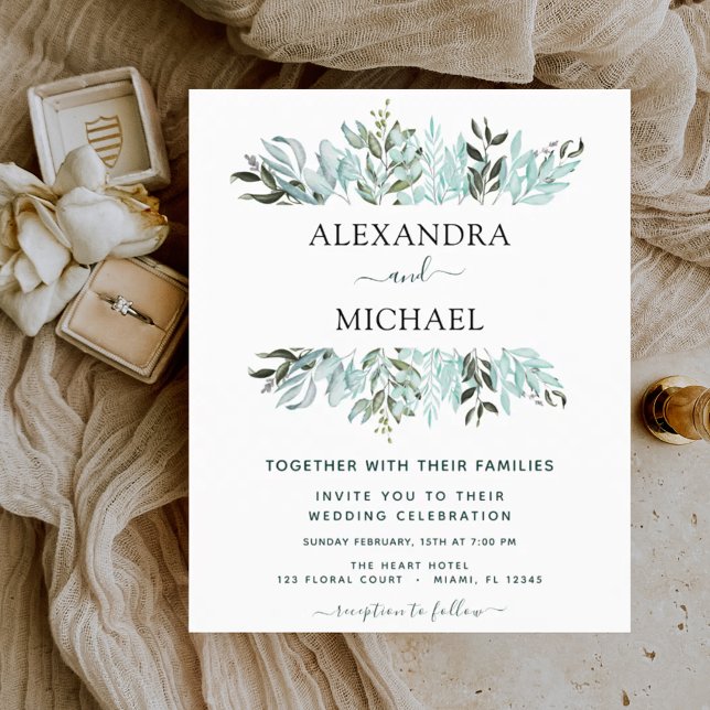 Eucalyptus Greenery Casamento Suculento (Criador carregado)