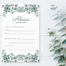 Eucalyptus Greenery Chá de panela Advice