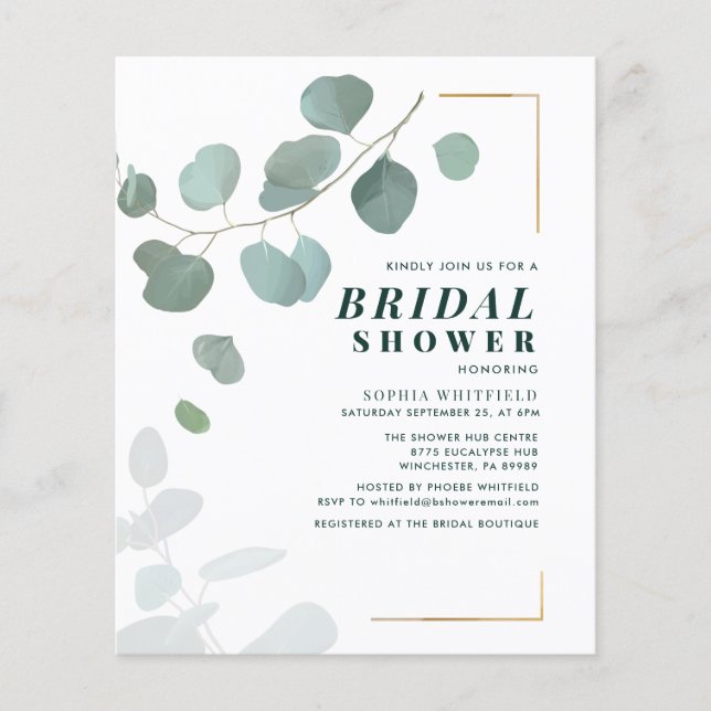 Eucalyptus Greenery Chá de panela Suculento (Frente)