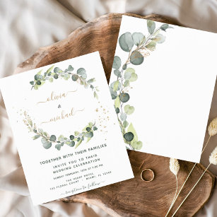 Eucalyptus Greenery Convites para Casamento