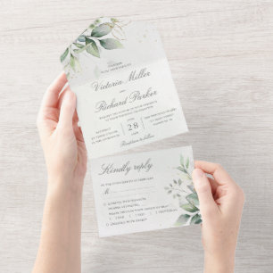 Eucalyptus Greenery Dourado Deixa Casamento Botâni