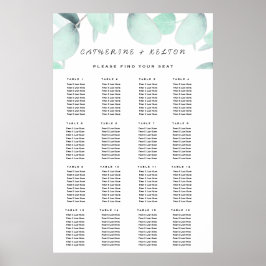 Eucalyptus Greenery Poster simples e moderno